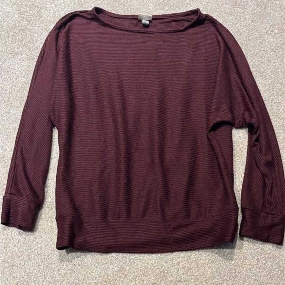 a new day Women's Burgundy Top